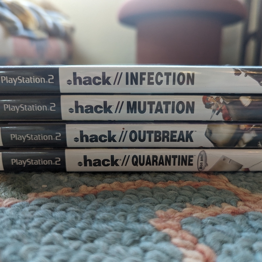Dot hack bundle of 4. Infection, Mutation, Outbreak and Quarantine PS2